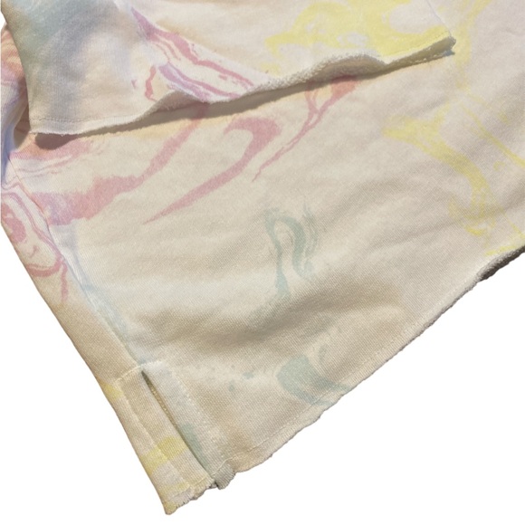 Marble print terry SS sweatshirt - Picture 8 of 12